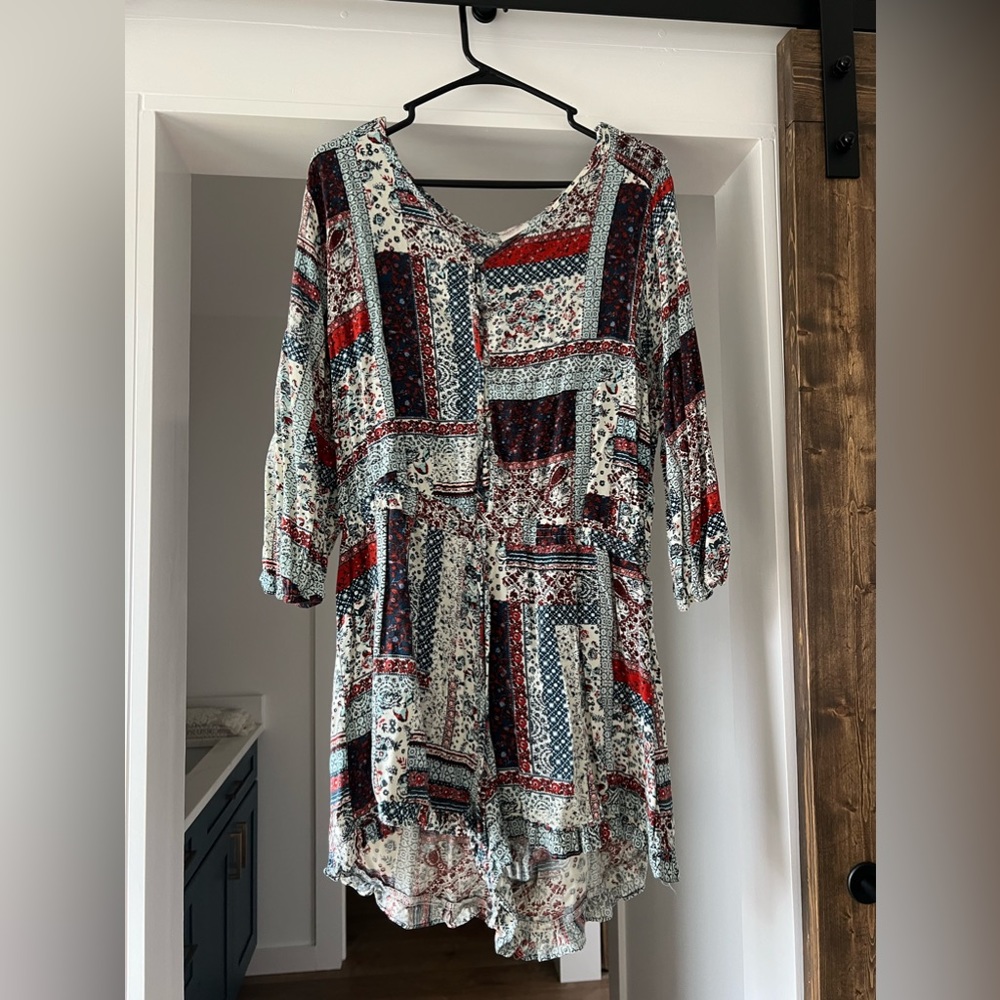 Target - Mossimo Patchwork Print Romper